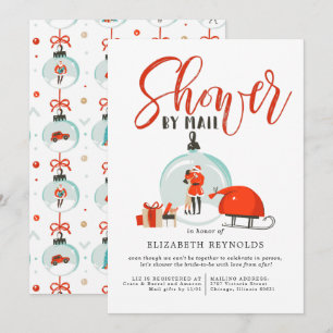 Invitation de mariage de Noël par courrier