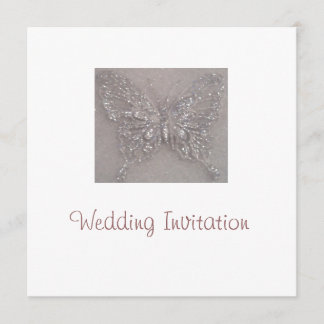 Invitation de mariage de papillon