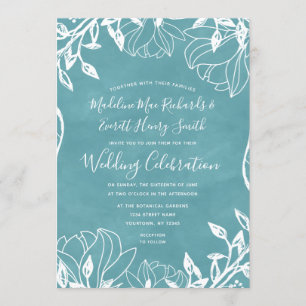 Invitation de mariage de printemps floral modifiab