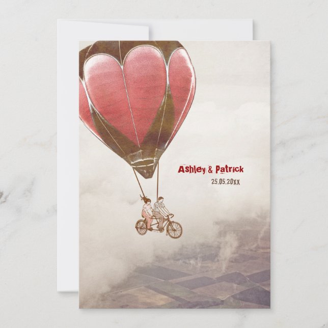 Invitation de mariage de rêve d'amour (Devant)
