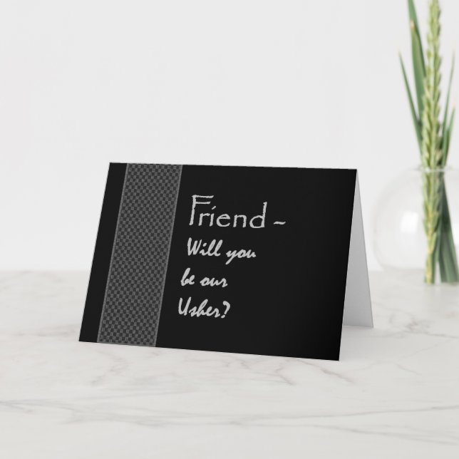 Invitation de mariage de témoin FRIEND (Devant)