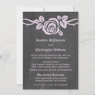 Invitation de mariage du Rose Lilac