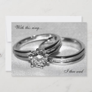 Invitation de mariage d'un Mariage diamant