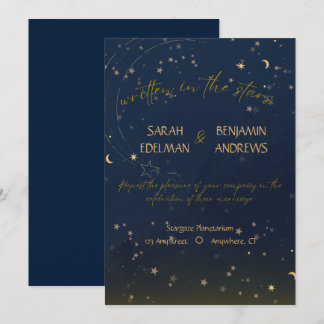 Invitation de mariage Écrit dans les étoiles