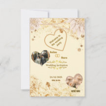Invitation de mariage élégante