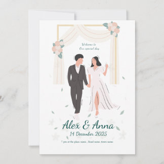 Invitation de mariage élégante