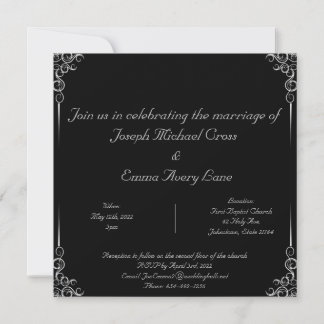 Invitation de mariage élégante