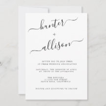 Invitation de mariage élégante