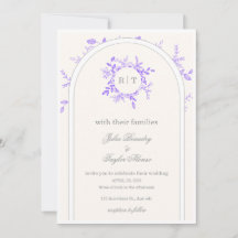 Invitation de mariage élégante 