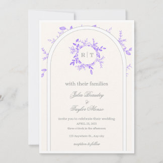 Invitation de mariage élégante 