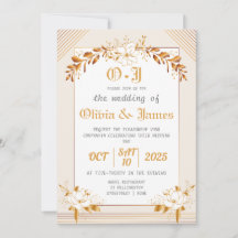 Invitation de mariage élégante