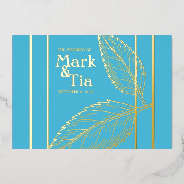 Invitation de mariage élégante (Recto)