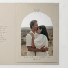 Invitation de mariage élégante à trois volets avec