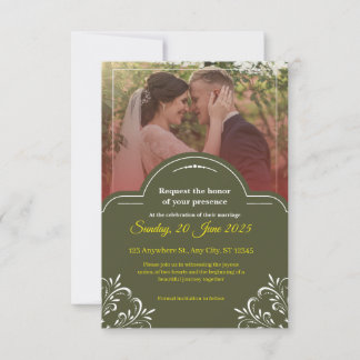 Invitation de mariage élégante – Classique