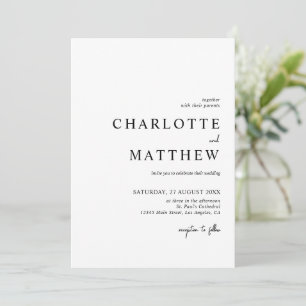 Invitation de mariage élégante   Détails sur le do