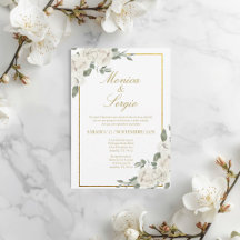 Invitation de mariage élégante en espagnol
