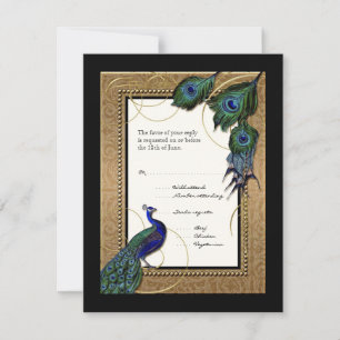 Invitation de mariage élégante et formelle baroque