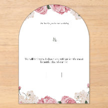Invitation de mariage en acrylique floral