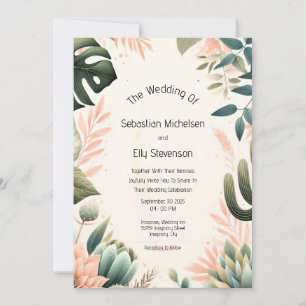 Invitation de mariage enchantée