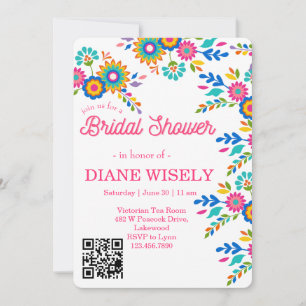 Invitation de mariage Floral Fiesta Mexicain