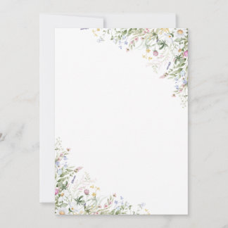 Invitation de mariage floral pour anniversaire