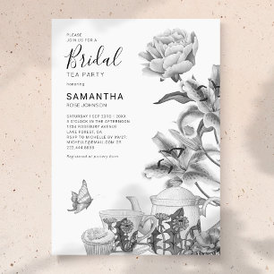Invitation de mariage floral vintage pour une fête