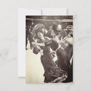 Invitation de mariage gay pour danseurs vintage