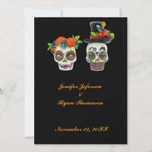 Invitation de mariage Halloween