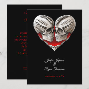 Invitation de mariage Halloween
