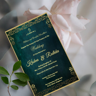 Invitation de mariage indien