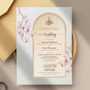 Invitation de mariage islamique en acrylique Mag