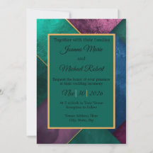 Invitation de mariage luxe moderne