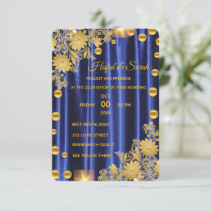 Invitation de mariage miroir doré, Invitation miro