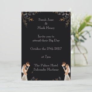 Invitation de mariage mise en page que vous pouvez