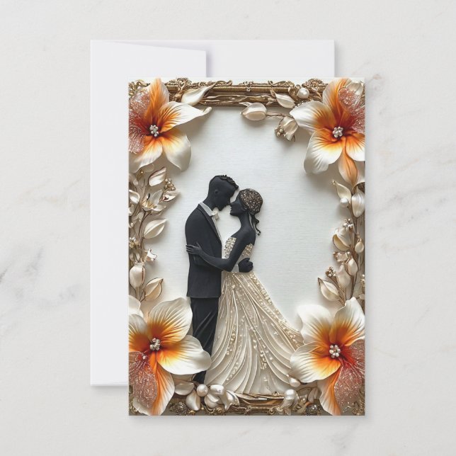 Invitation de mariage moderne (Devant)