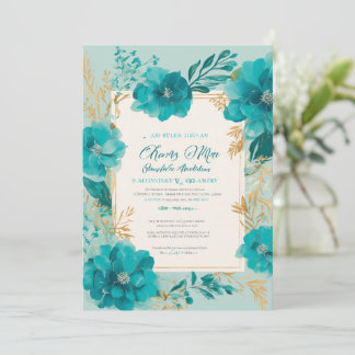 Invitation de mariage moderne 