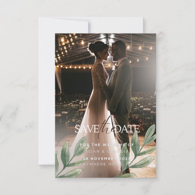 Invitation de mariage - moderne élégant et classiq (Devant)