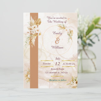 Invitation de mariage moderne Luxe
