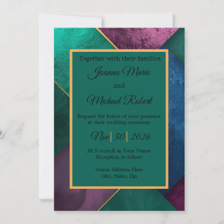 Invitation de mariage moderne Luxe