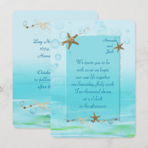 Invitation de mariage nautique