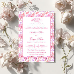 Invitation de mariage Nikkah islamique musulmane f