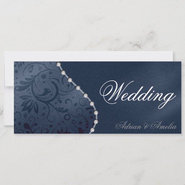 Invitation de mariage perle (Devant)