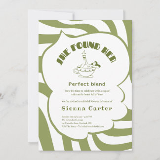 Invitation de mariage personnalisée au matcha - Mo