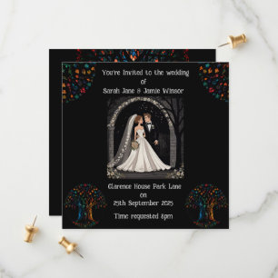 Invitation de mariage personnalisée avec image de 