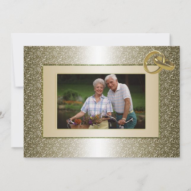 Invitation de mariage personnalisée avec photo pou (Devant)