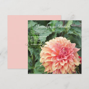 Invitation de mariage personnalisée Dahlia