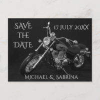 Invitation de mariage personnalisée pour motard