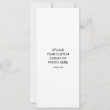 Invitation de mariage plate 4" x 9,25"