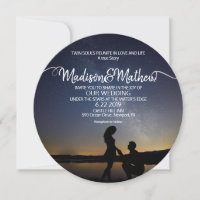 Invitation de mariage pour Flamme Jumelle