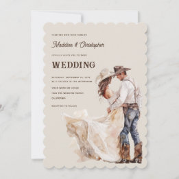 Invitation de mariage Ranch Western